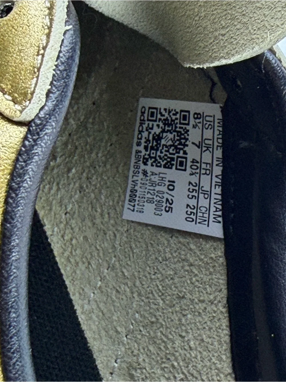 Adidas Barreda Decode Lux - Metallic Gold/Black - Women's Size 8.5